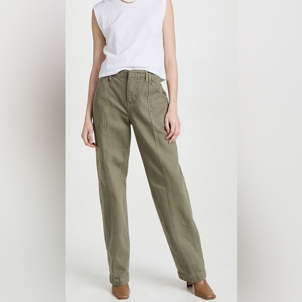 Frame high rise relaxed trousers